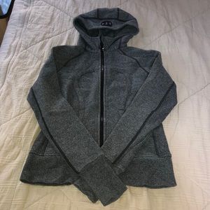 Lululemon scuba zip up hoodie - heather gray sz 6
